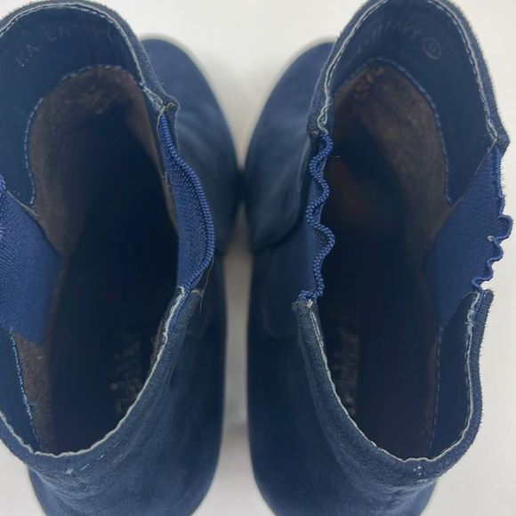 Bella Marie Blue Suede Booties Size 9 - Picture 7 of 10